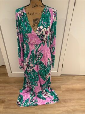 Lilly Pulitzer Mistral Maxi Dress in Magnolia Lilac Leidees Night